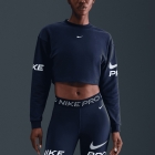 Nike Pro Dri-FIT Felpa - Midnight Navy/Football Grey/White