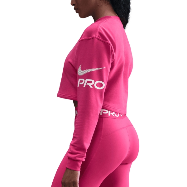 Nike Pro Dri-FIT Felpa - Rush Pink/Pink Foam/White