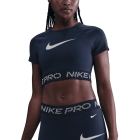 Nike Pro Dri-FIT Maglietta - Midnight Navy/Football Grey/White