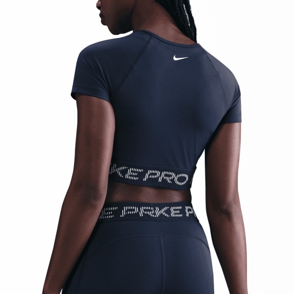 Nike Pro Dri-FIT Maglietta - Midnight Navy/Football Grey/White