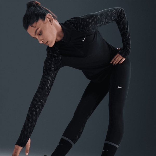 Nike Tempo 7/8 Tights - Black/Reflective Silver