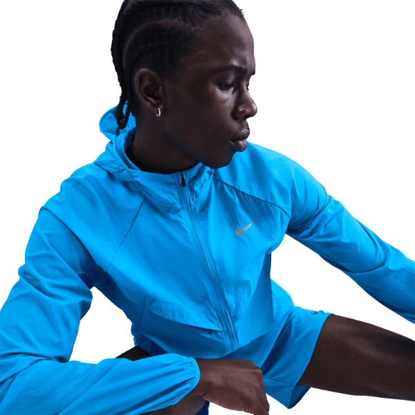 Nike Dri-FIT UV Stride Giacca - Blue Hero/Reflective Silver