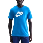 Nike Dri-FIT Swoosh Maglietta - Blue Hero/White