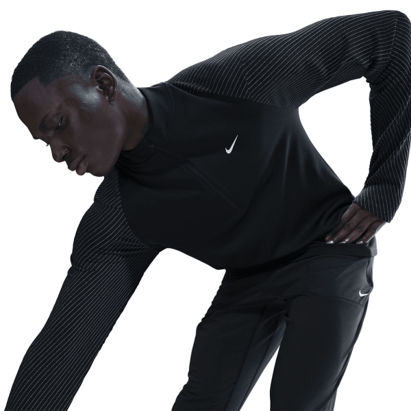 Nike Dri-FIT Pro Maglia - Black/Reflective Silver