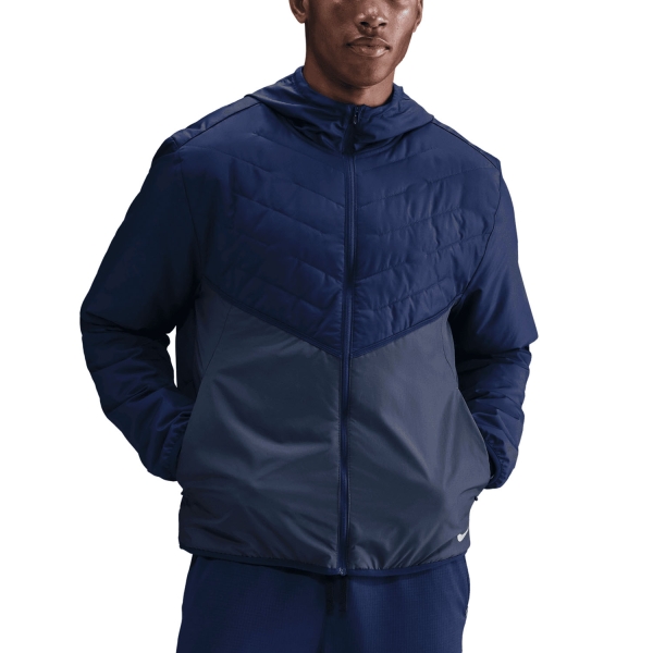Men's Running Jacket Nike ThermaFIT Repel Jacket  Blue Void/Thunder Blue/Reflective Silver IM6583492