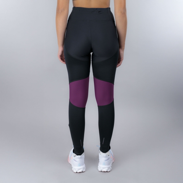 Mizuno Tech Thermal Charge Tights - Black/Dark Purple