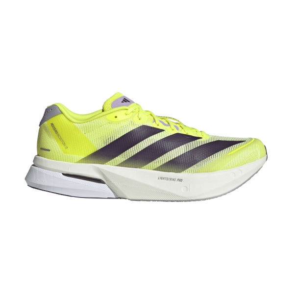 Men's Performance Running Shoes adidas adizero Boston 13  Solar Yellow/Aurora Plum/Powder Plum JP9251