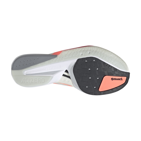 adidas adizero Boston 13 - Off White/Lucid Orange/Grey