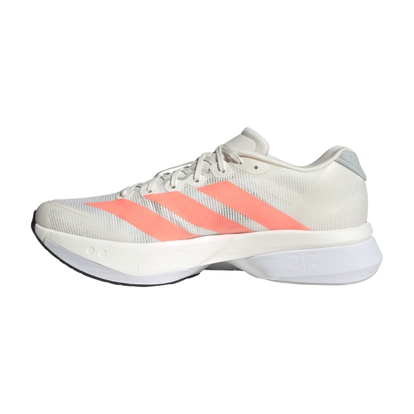 adidas adizero Boston 13 - Off White/Lucid Orange/Grey