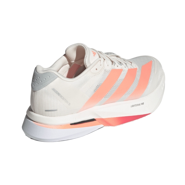 adidas adizero Boston 13 - Off White/Lucid Orange/Grey