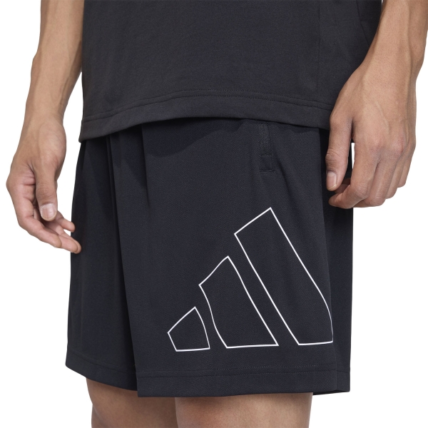 adidas Essentials Big Logo 7in Shorts - Black