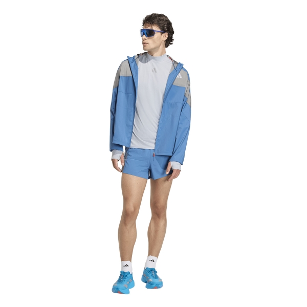 adidas adizero Ekiden Maglia - Halo Silver