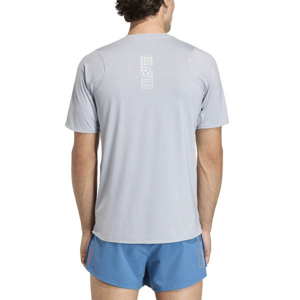 adidas adizero Ekiden T-Shirt - Halo Silver