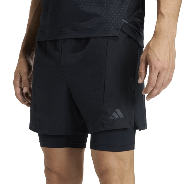 Pantaloncino Training Uomo adidas D4T 2 in 1 5in Pantaloncini  Black KF6431