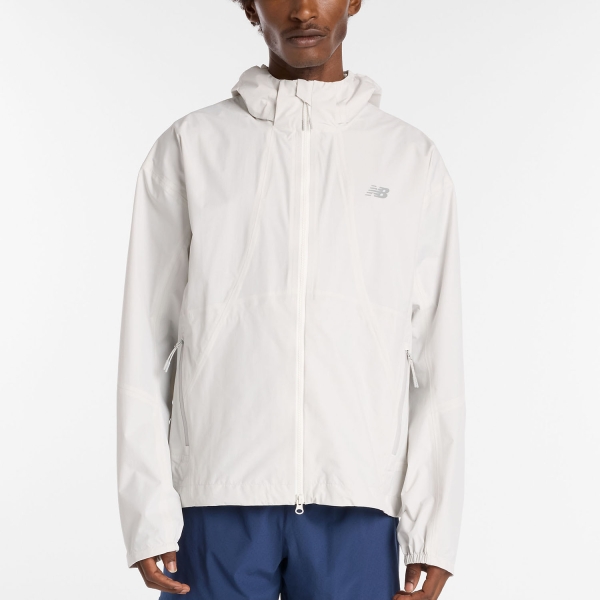 Men's Running Jacket New Balance Better Run Waterproof Jacket  Grey Matter MO53207GYM