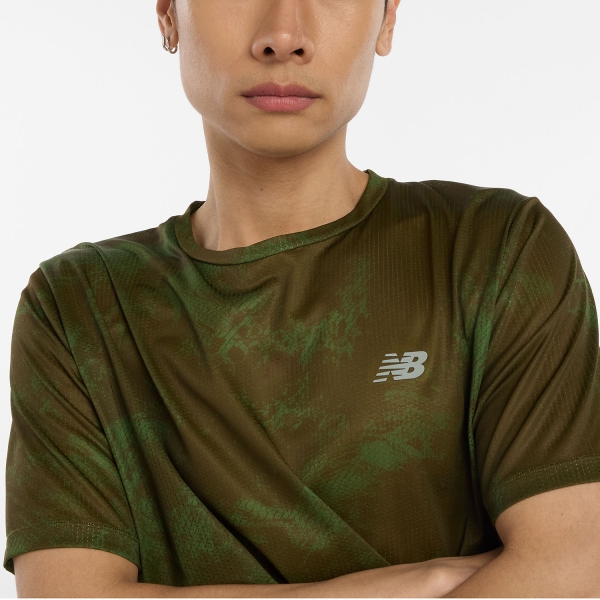 New Balance Athletics Printed Maglietta - Woodland