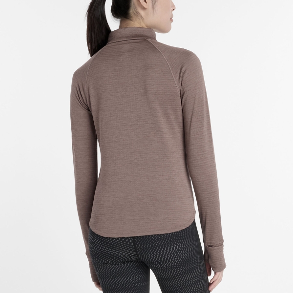 New Balance Athletics Heat Maglia - Earth Shadow Heather