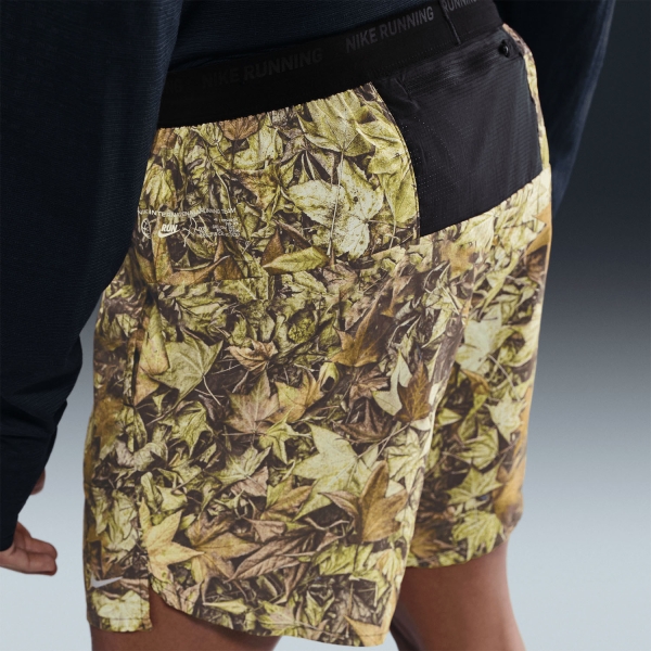 Nike Stride OP 7in Shorts - Black/White/Hemp/Reflective Silver