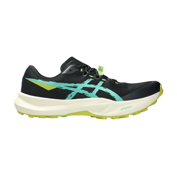 Zapatillas Trail Running Hombre ASICS Fuji Lite 6  Black/Aurora Green 1011C086001