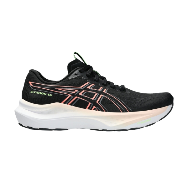 Scarpe Running Stabili Donna ASICS GT 2000 14  Black/Sun Coral 1012B843003