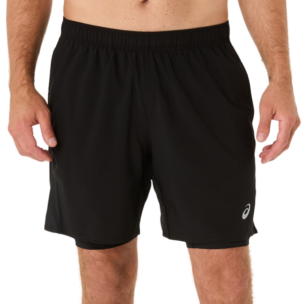 Pantaloncino Running Uomo ASICS Core 2 in 1 7in Pantaloncini  Performance Black 2011D215001