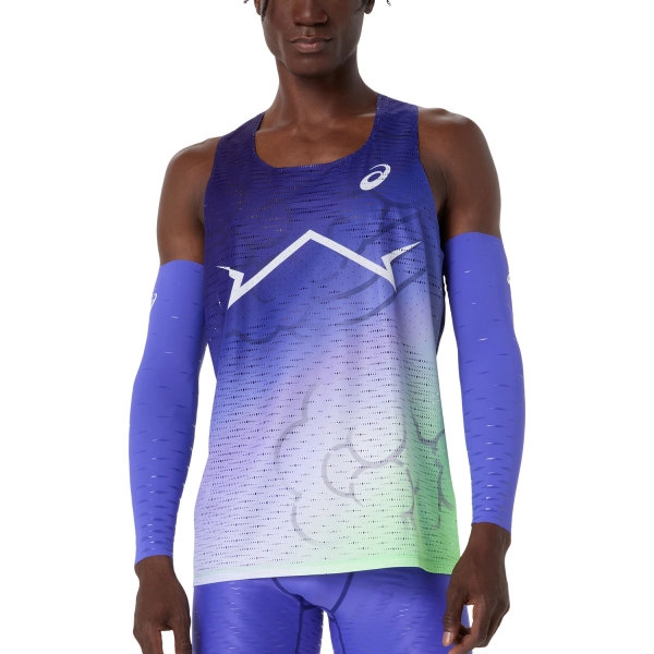 Canotta Running Uomo ASICS Metaspeed Canotta  Cobalt Burst 2091A811415