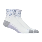 ASICS Performance Quarter Pro Logo Calcetines - Brilliant White/Lilac Hint/Bluebell