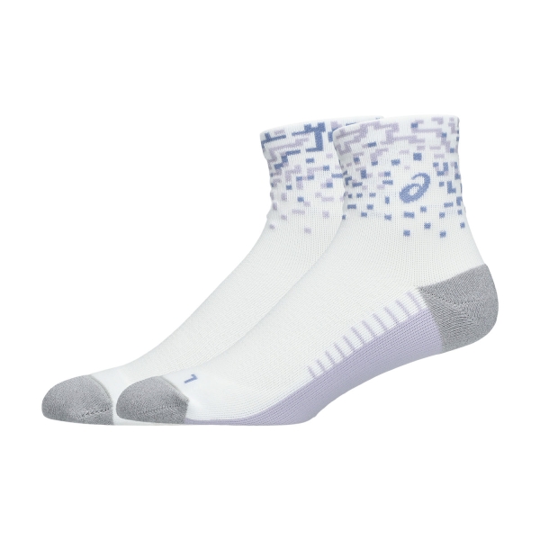 ASICS Performance Quarter Pro Logo Calcetines - Brilliant White/Lilac Hint/Bluebell