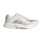 adidas adizero Boston 13 - Core White/Silver Metallic/Clear Pink