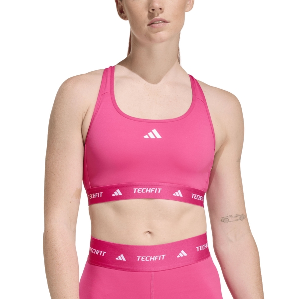 Sujetador Deportivos Mujer adidas TechFIT Pro Sujetador Deportivo  Real Magenta KF3268