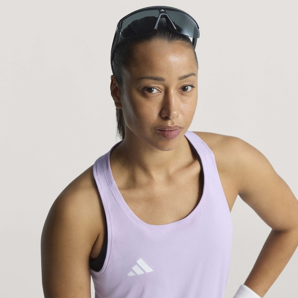 adidas adizero Logo Tank - Powder Plum
