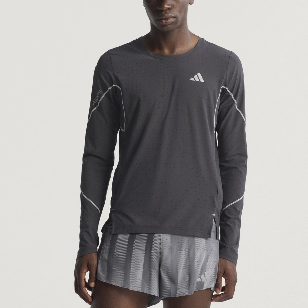 Maglia Running Uomo adidas adizero Logo Maglia  Black JP1565