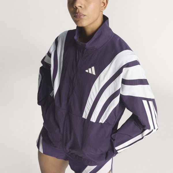 Chaqueta Running Mujer adidas adizero NYC Chaqueta  Aurora Plum JY6994