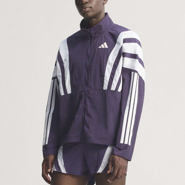 Men's Running Jacket adidas adizero NYC Jacket  Aurora Plum JY6995