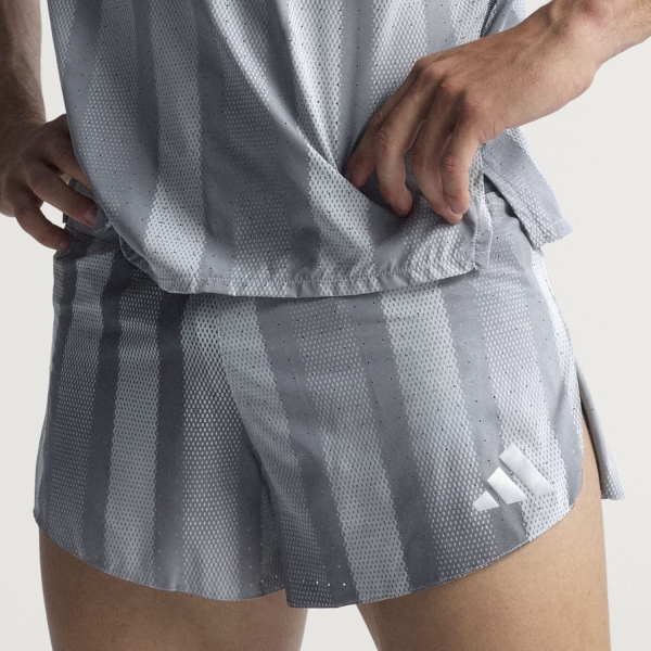 Pantaloncino Running Uomo adidas adizero Pro 3in Pantaloncini  Grey Three/Grey Five JV92943in