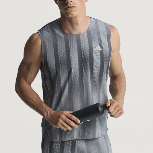 Canotta Running Uomo adidas adizero Pro Canotta  Grey Three/Grey Five JV9290