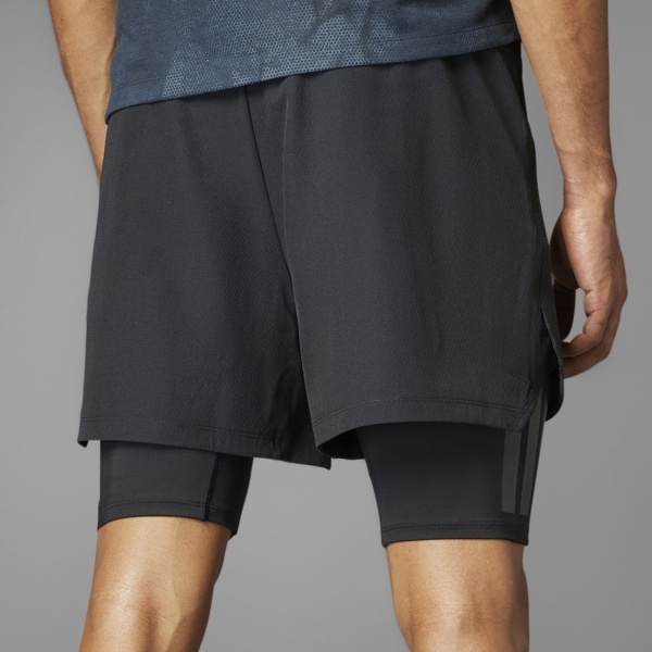 adidas Power 2 in 1 5.5in Shorts - Black/Carbon