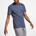 Nike Dri-FIT Swoosh Logo Maglietta - Obsidian Heather/Matte Silver