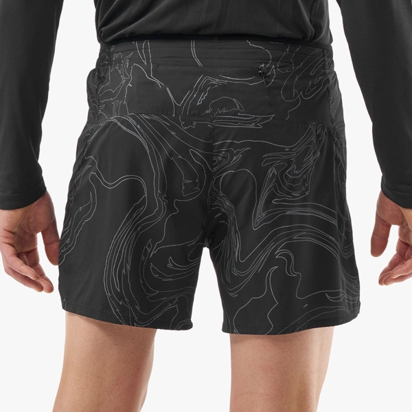 Compressport Performance Graphic 5in Pantaloncini - Black/Aurora
