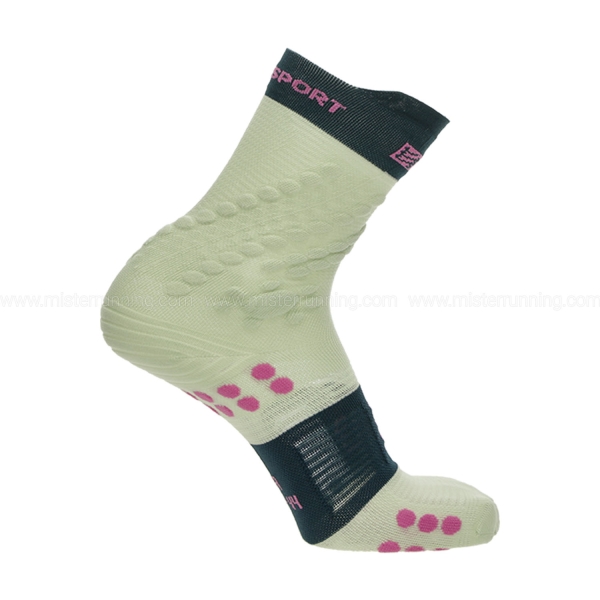 Compressport Pro Racing V4.0 Trail Socks - Aqua/Stargazer/Cyclamen