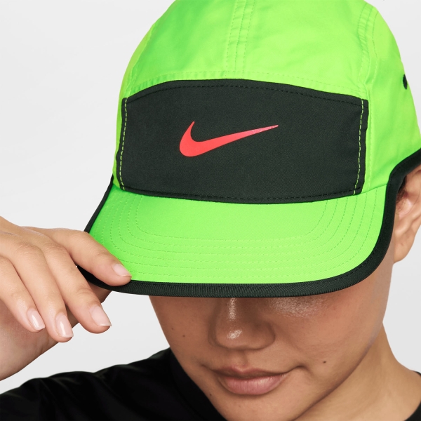 Nike Dri-FIT Fly Cap - Electric Green/Black Spruce/Hot Lava
