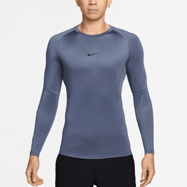 Maglia Allenamento Uomo Nike DriFIT Logo Maglia  Diffused Blue/Black FB7919491