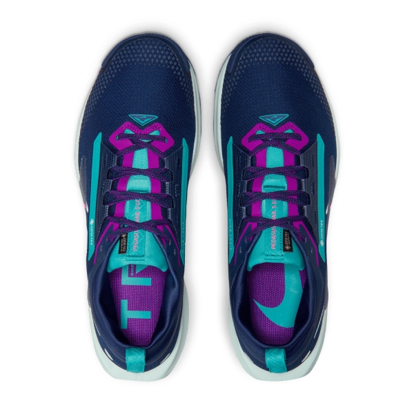 Nike ReactX Pegasus Trail 5 GTX - Midnight Navy/Glacier Blue/Hyper Pink