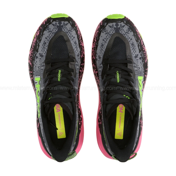 Hoka Speedgoat 6 - Black/Neon Rose