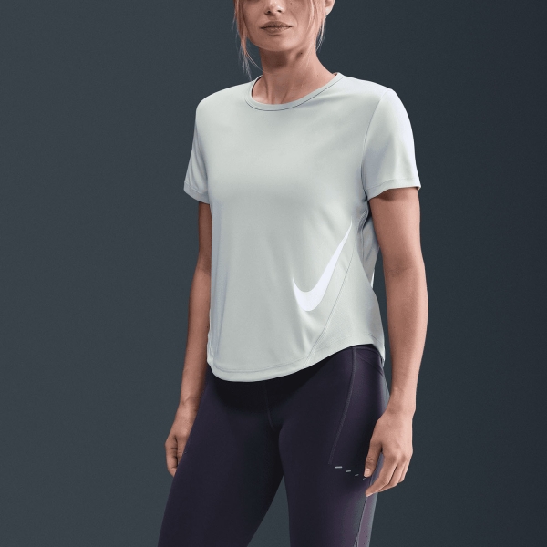 Maglietta Running Donna Nike Tempo Swoosh Maglietta  Light Silver/White HV2772034