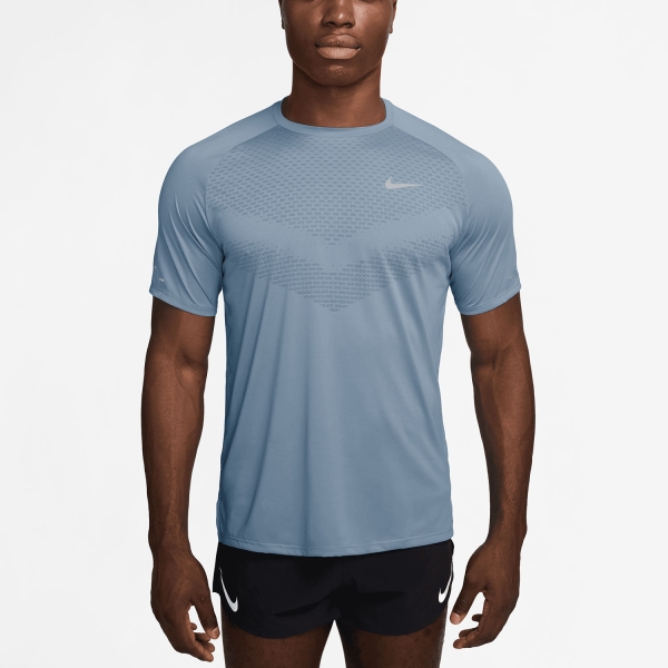 Men's Running T-Shirt Nike DriFIT ADV Stride TShirt  Light Armory Blue/Reflective Silver HV5203440