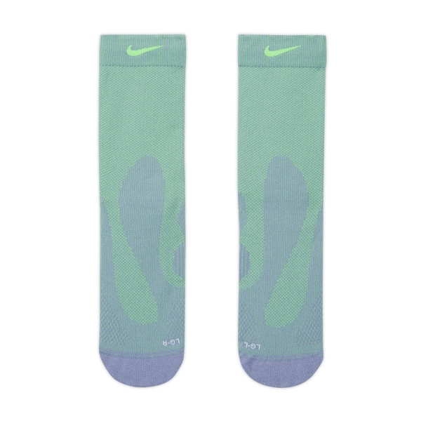 Nike Fast Pro Socks - Iron Purple/Voltage Green