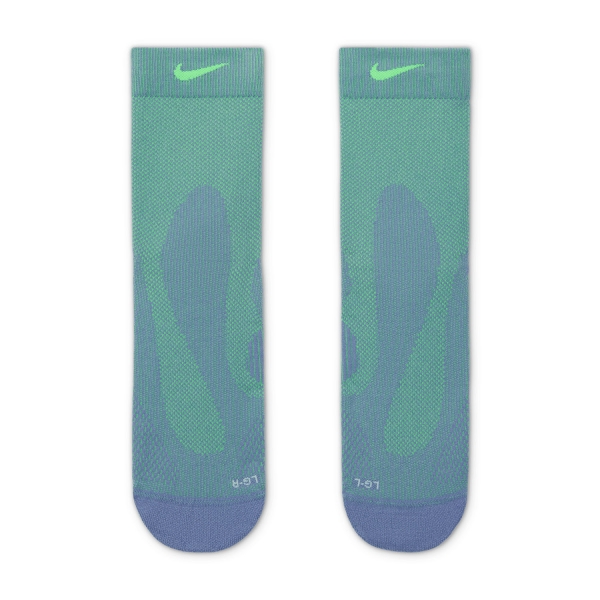 Nike Fast Logo Socks - Iron Purple/Voltage Green