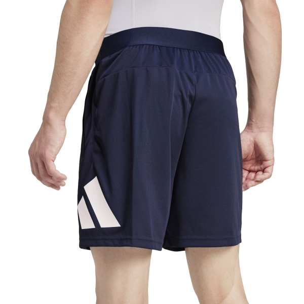 adidas Essentials Logo 5in Shorts - Dark Blue/White
