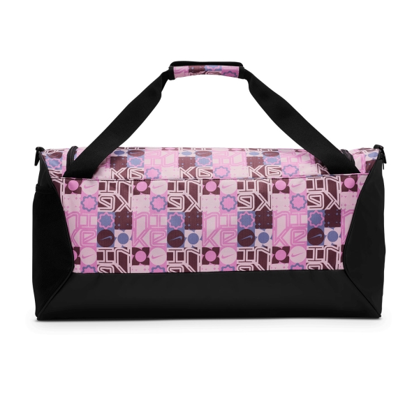 Nike Brasilia AOP 9.5 Medium Duffle - Black/Pink Foam/White